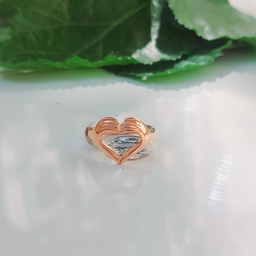 انگشتر قلبی رز گلد