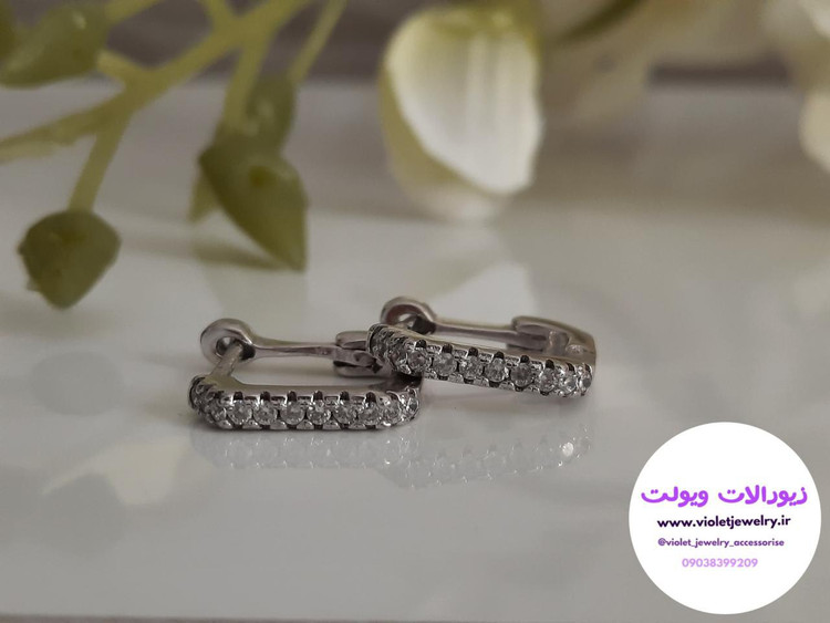 گوشواره حلقه ای نقره