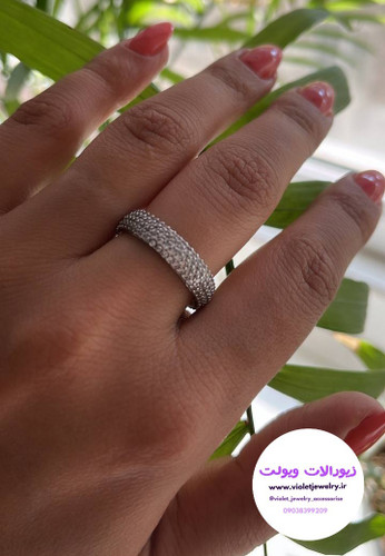 انگشتر طرح نقره