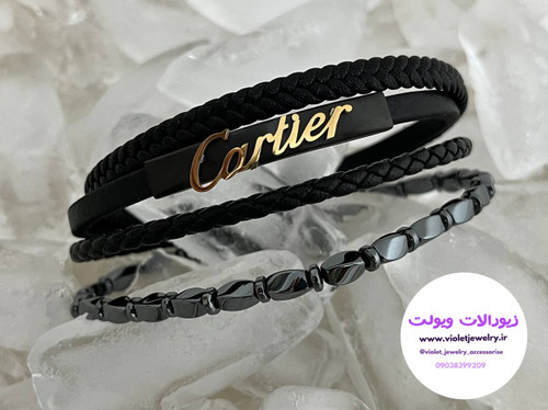 دستبند مردانه چرمی