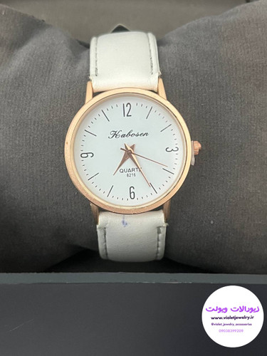 ساعت مچی بند سفید صفحه سفید