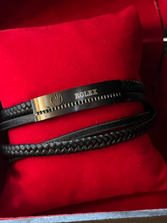 دستبند Rolex دو دوربند چرمی کد ۶۵۳۴